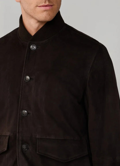 Suede Bomber Jacket