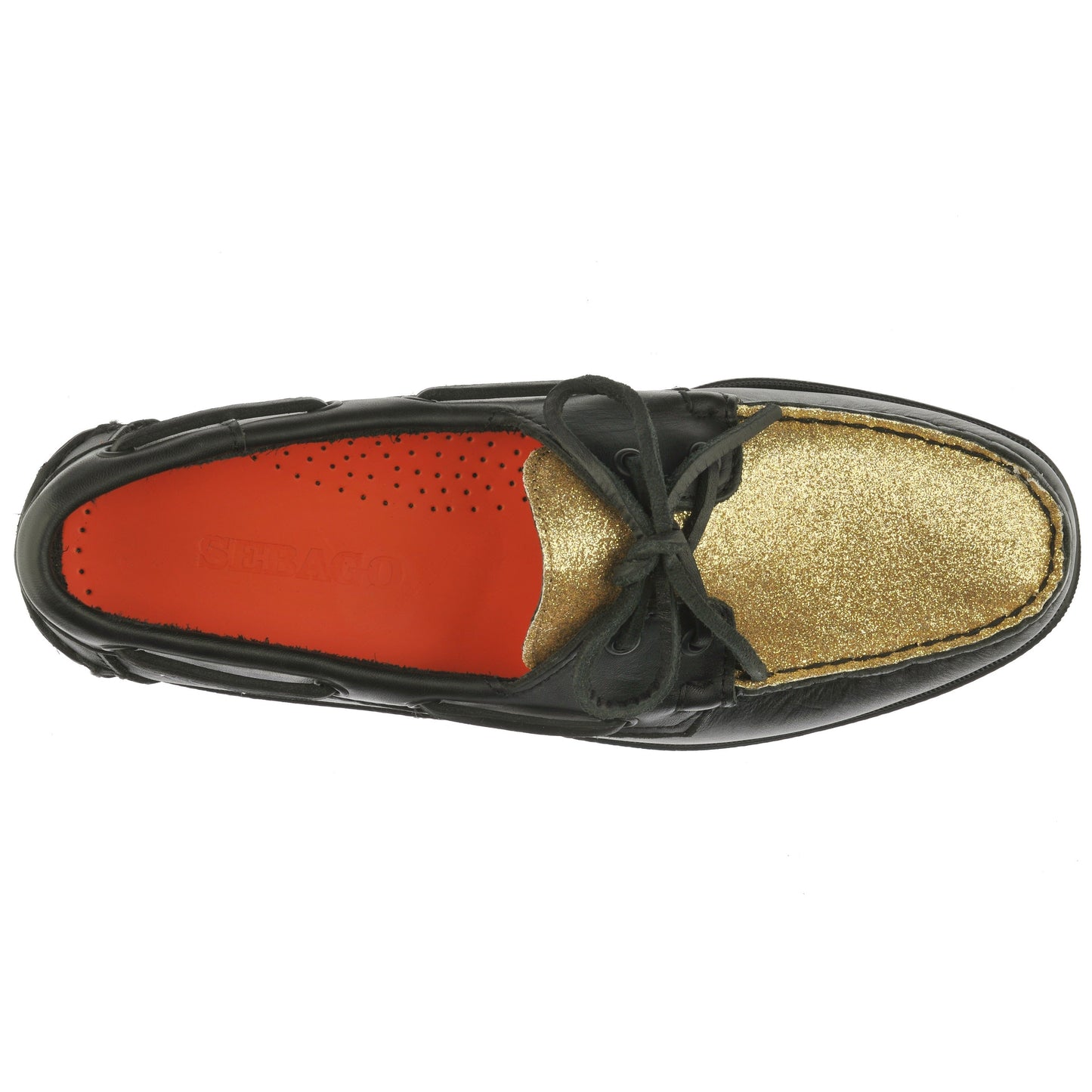 Portland Vamp Glitter - Black & Yellow Gold