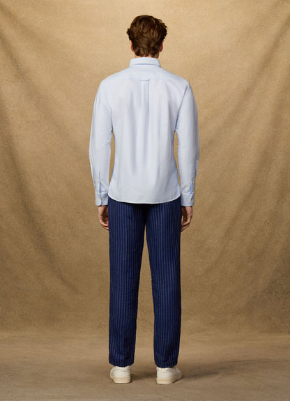 Classic Fit Oxford Ticking Stripe Shirt
