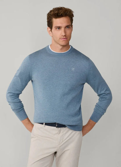 Cotton-Silk Crew-Neck Jumper