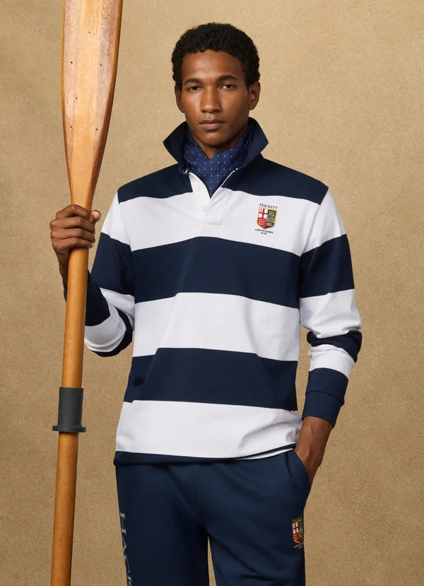 Classic Fit Lrc Striped Rugby Shirt