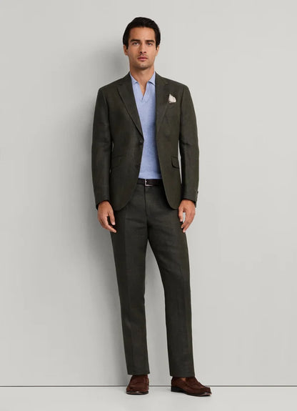 Linen Delave Hopsack Trouser
