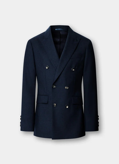 Wool Fresco Double Breasted Suit - Woven In England