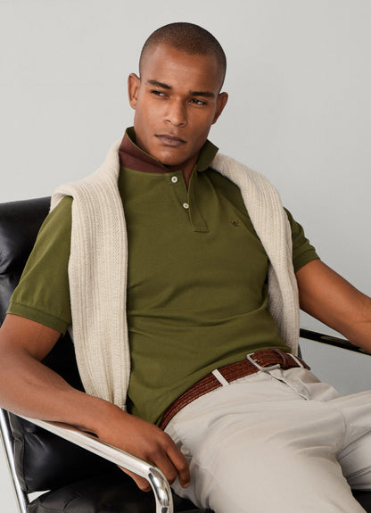Slim Fit Short Sleeve Pique Polo