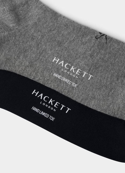 Two Pack Solid Trainer Socks