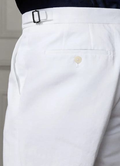 Classic Fit Sanderson Cotton-Linen Chinos