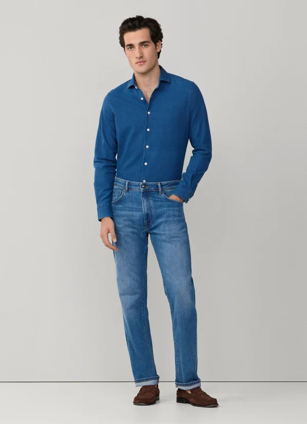 Classic Fit Lux Light Wash Denim