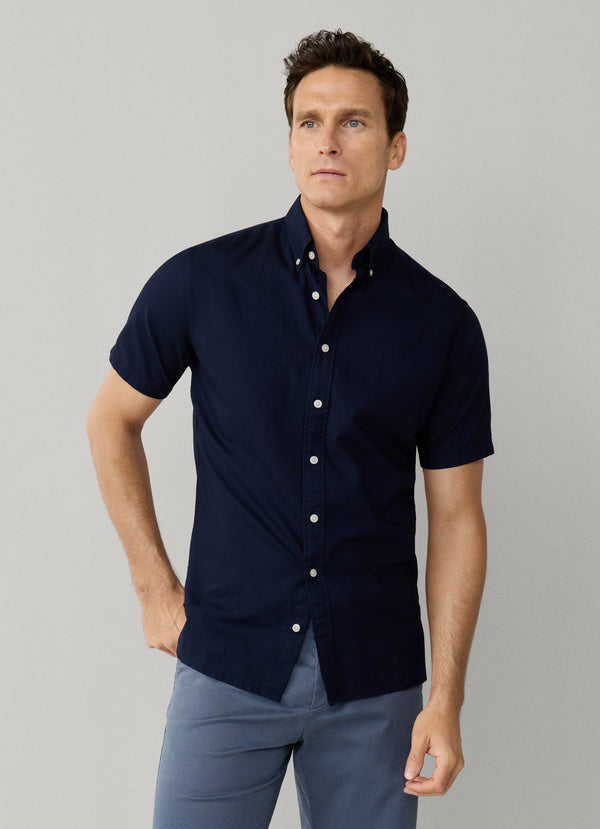 Tailored Fit Short Sleeve Oxford Shirt