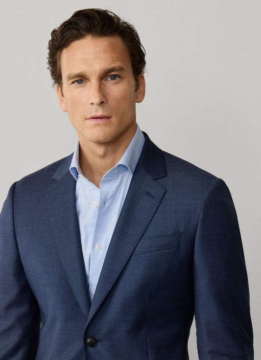 Wool Sharkskin Suit - Woven In Italy