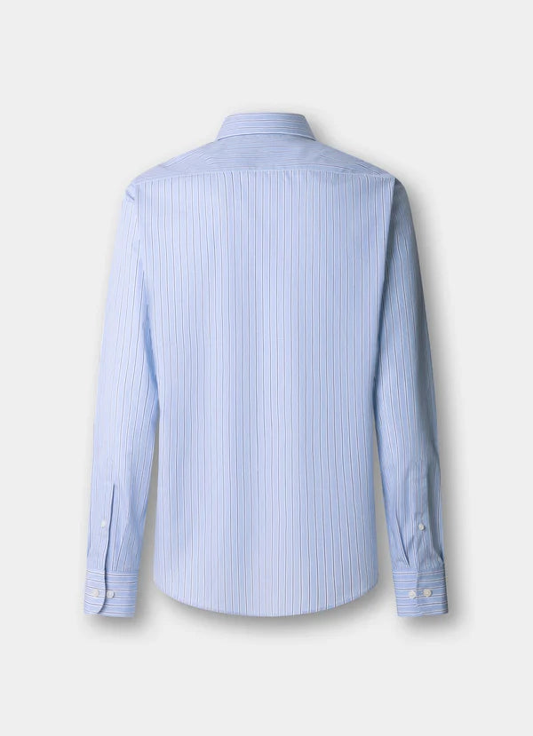 Classic Fit End-On-End Butcher Stripe Shirt