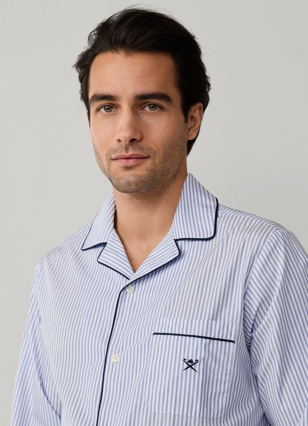 Striped Woven Pyjama Set