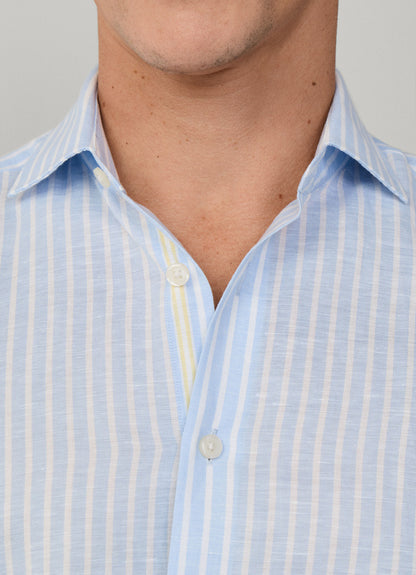 Tailored Fit Butcher Stripe Selvedge Shirt