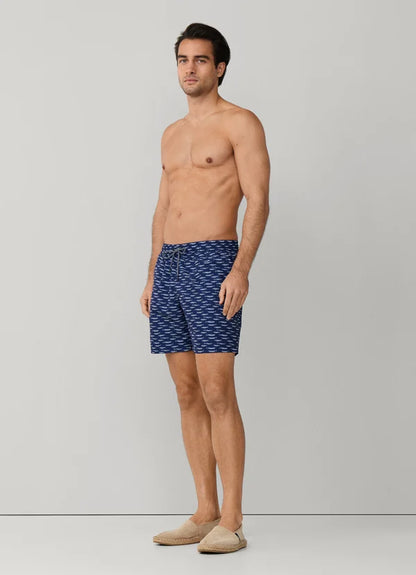 Sardine Print Swim Trunk