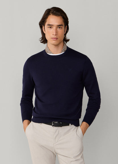 Cotton-Silk Crew-Neck Jumper
