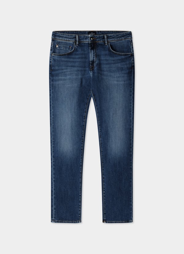 Slim Fit Vintage Wash Denim