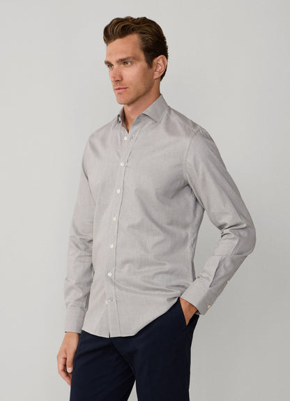 Tailored Fit Flannel Puppytooth Shirt