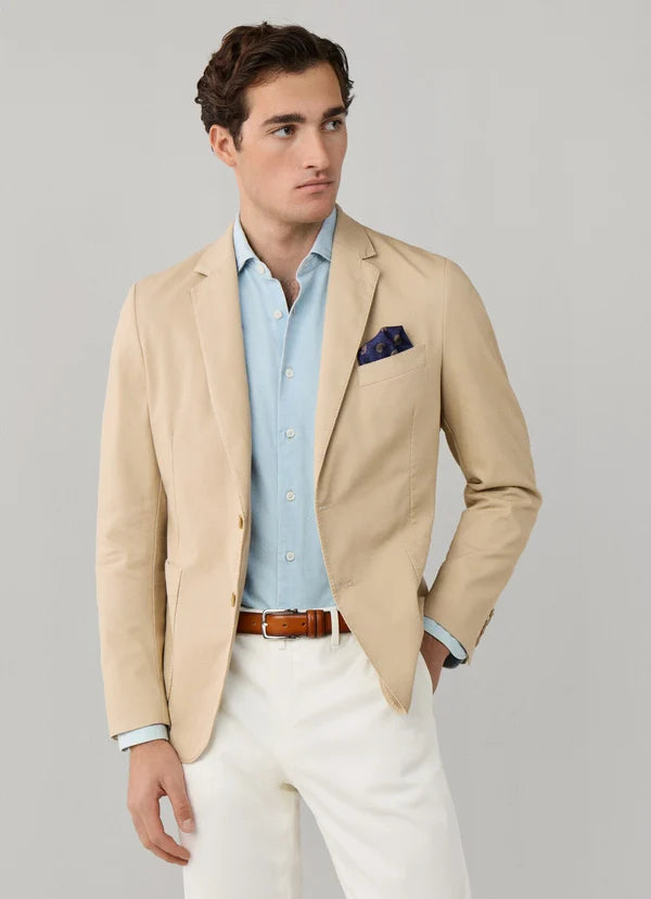 Stretch Cotton Garment Dyed Blazer