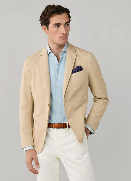Stretch Cotton Garment Dyed Blazer