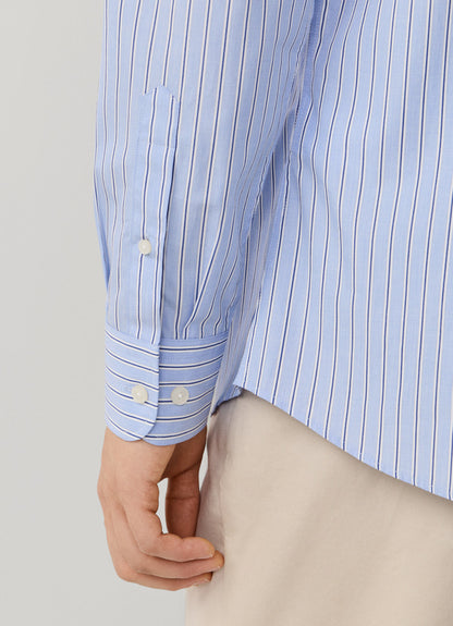 Classic Fit End-On-End Butcher Stripe Shirt