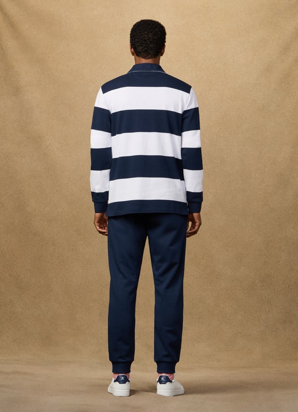 Classic Fit Lrc Striped Rugby Shirt